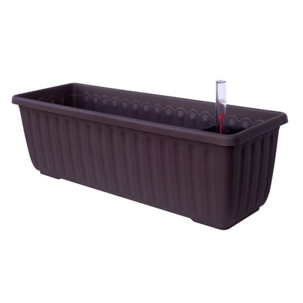 Plastia Samozavlažovací truhlík Siesta LUX čokoláda 80 cm