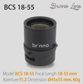 Brinno BCS 18-55mm F1.2 Aspherický objektív pre TLC200 Pro (BCS 18-55)