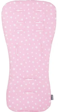 CHIPOLINO Mäkká podložka do kočíka Pink stars (VVPAD02402PINK)