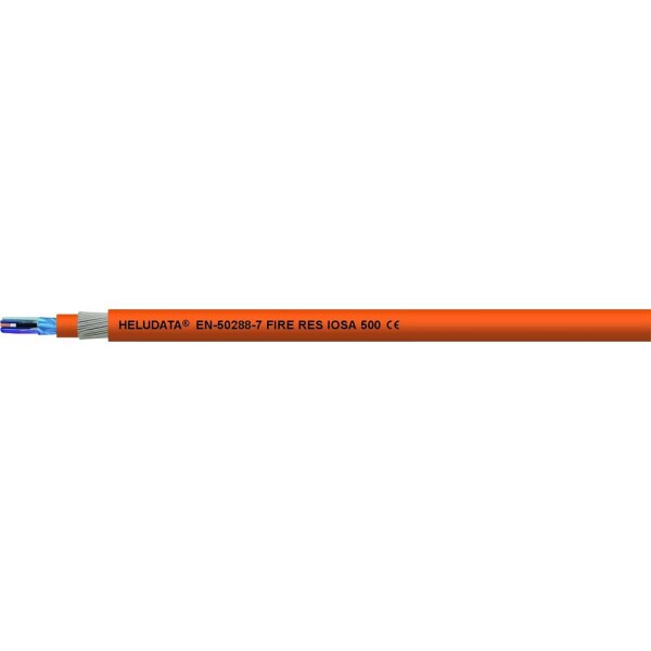 HELU 11016419 nástrojový kábel HELUDATA® EN50288-7 FIRE RES IOSA 500 8 x 2 x 1.5 mm² oranžová 100 m; 11016419