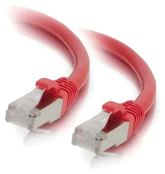 Mercodan červená / Sieťový kábel / CAT-6a / S/FTP / 10 m (371914100)