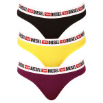 Dámske tangá 3Pack 00SE0K-0EAXL-E6463 Yellow, Black, Purple - Diesel M