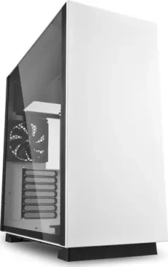 Sharkoon PURE STEEL biela / ATX / 2x USB 3.0 / 3x 120 mm / RGB / Bez zdroja / priehľadná bočnica (4044951027460)