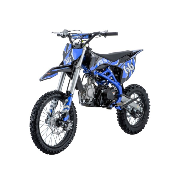 Mamido Detská benzínová motorka RamiGO ULTRA 66 125CC modrá