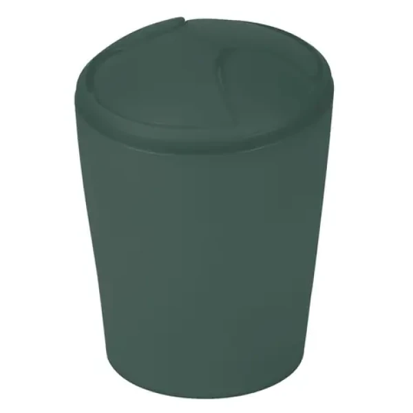 Spirella MOVE výklopný odpadkový kôš 5 L tmavo zelený / plast (7610583294678)