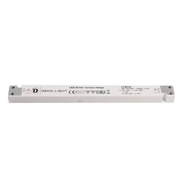 Deko Light LONG-FLAT, CV napájací zdroj pre LED konštantné napätie 0 mA - 2.50 A 24 V/DC; 862094