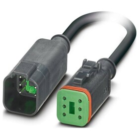 Phoenix Contact SAC-6P-DTMS/ 0,3-PUR/DTFS kábel pre senzor/aktor, 1415035, piny: 6, 0.3 m, 1 ks; 1415035