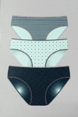 Nohavičky Cotonella 3487 Slip 3H100 A'3 S-XL Vícebarevné L