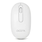 Dicota Desktop biela / Bezdrôtová myš / Bluetooth + 2,4 GHz RF / dobíjacie batérie / 1600 DPI / USB-C nabíjanie (D32045)
