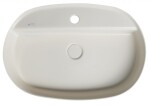 ISVEA - INFINITY OVAL keramické umývadlo na dosku, 60x40cm, Ivory 10NF65060-2K