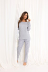 Regina 714 long/r S-XL Z25/26 dámske pyžamo lehká melanž M