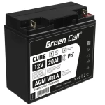 Green Cell VRLA AGM 12V | 6A | 20Ah (AGM10)