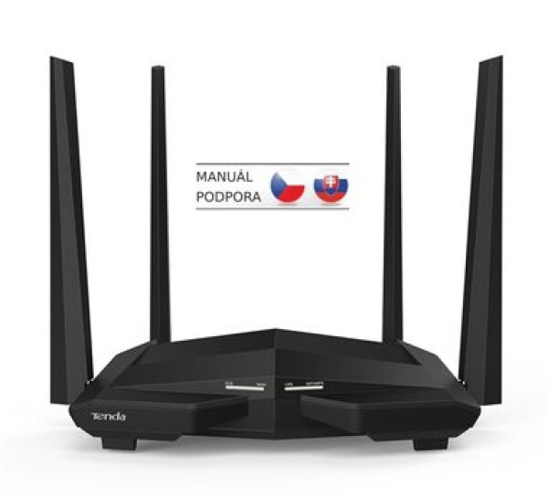 Tenda AC10 Wireless AC Router 802.11 AC 2.4GHz 300 Mbps 5GHz 900 Mbps 1x GWAN 3x GLAN