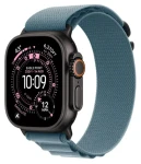 Apple Watch Alpine Loop 49 mm Light Blue čierny Titan / Textilný remienok / veľ. M / 145-190 mm (MG9L4ZM/A)