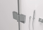 CERANO - Sprchovací kút Volpe Duo Ľ/P - 6 mm - chróm, transparentné sklo - 70x70x190 - zalamovacie CER-427357