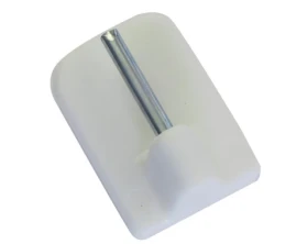 Nalepovacie háčiky k vitrážnej tyčke sada 4 ks, biela%