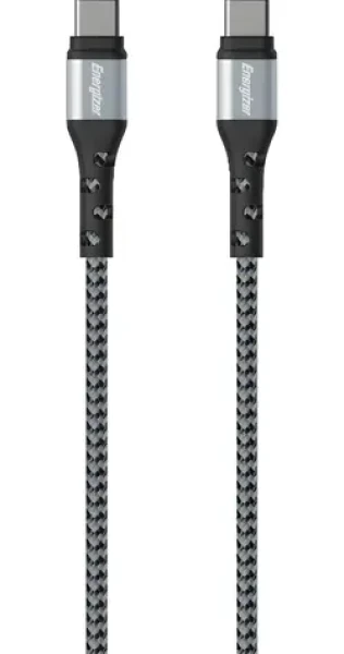 Energizer C521CKSL strieborná / Kábel / USB-C - USB-C / 2 m (C521CKSL)