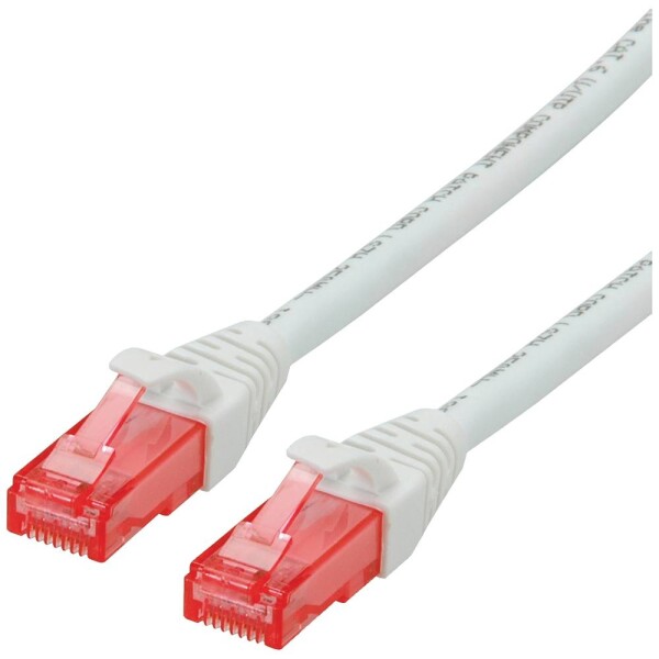 Roline 21.15.2562 RJ45 sieťové káble, prepojovacie káble CAT 6 U/UTP 2.00 m biela netienený, bez halogénov, samozhášavý 1 ks; 21.15.2562