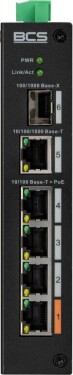 BCS 5 portowy niezarządzalny switch (PoE) BCS-L-SP0401G-1SFP(2)