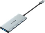 Vention Hub USB-C do HDMI, 3x USB 3.0, SD, TF, PD Vention TOPHB 0,15m Sivý