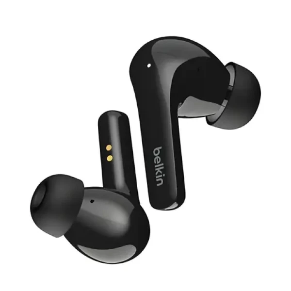Belkin SOUNDFORM Flow čierna / Bezdrôtové slúchadlá do uší / Bluetooth / potlačenie hluku (AUC006BTBK)