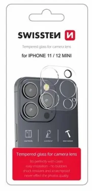 Swissten ochranné sklo na šošovku fotoaparátu pre Apple iPhone 11/12 mini (94500101)