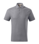Pánske polo tričko Prime (GOTS) strieborné M