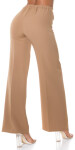 Sexy flarred pants with cut-outs KHAKI Einheitsgroesse