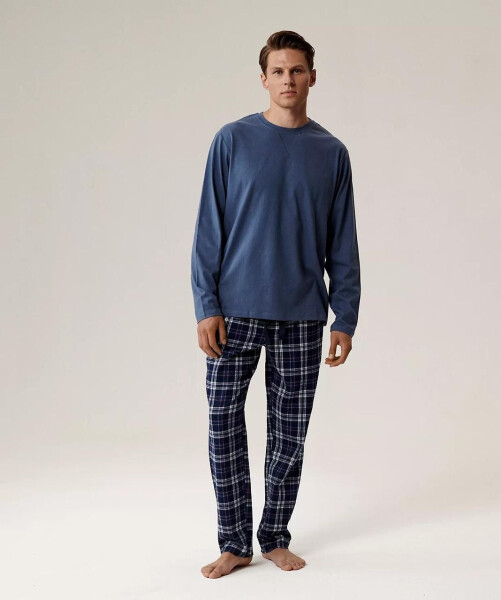 Atlantic NMP-393 dlhé/r S-2XL pánske pyžamo tmavě modrá S