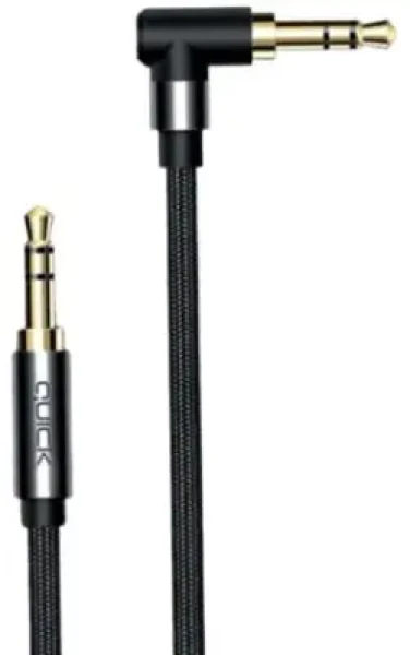Quick / Kábel Jack 3,5 mm - 2x Jack 3,5 mm / 1 m / čierna (4752168141304)