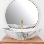 REA - Umývadlo na dosku Royal Granit 61x35 REA-U8596