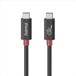 HAMA USB-C kábel USB4 čierna / 1 m / 80 Gb / s / 240 W (200799)