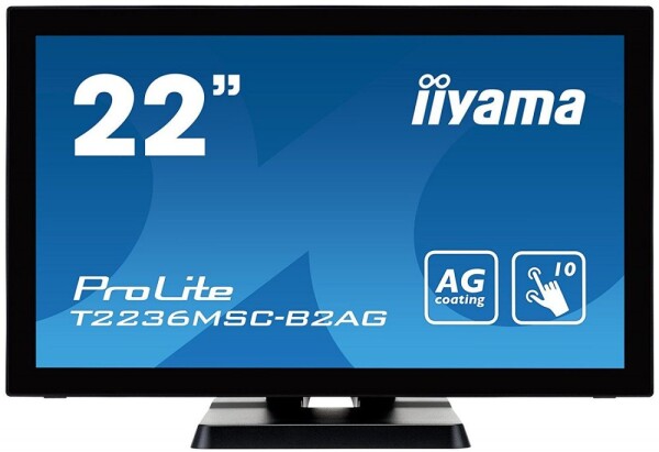 21.5 IIYAMA ProLite T2236MSC-B2AG / AMVA / 1920 x 1080 / 16:9 / 8ms / 250cd-m2 / VGA / DVI / HDMI / dotykový (T2236MSC-B2AG)