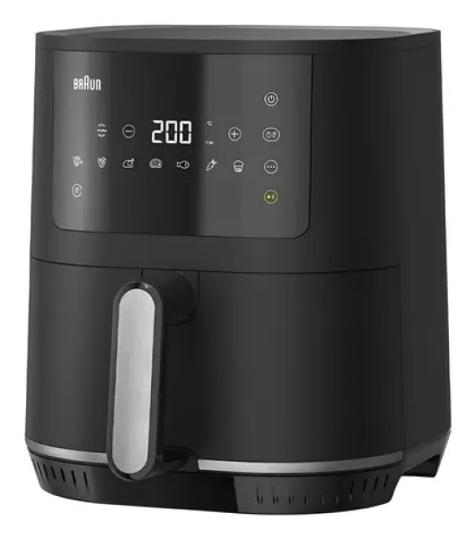 Braun MultiFry 3 HF3030 čierna / Teplovzdušná fritéza / 1500 W / 4,3 l / 8 programov / dotykové ovládanie (0X12500002)
