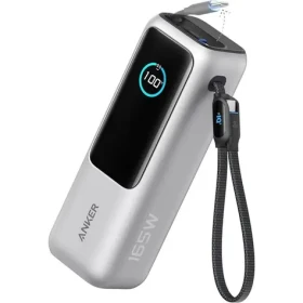 Anker 25000mAh Powerbanka strieborná / 165W / 2x kábel USB-C (A1695H41)