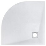 BESCO - Štvrťkruhová sprchová vanička VEXO - biela VANKVEX90CTVRTW