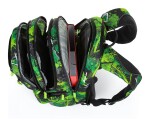 Školský set Bagmaster BAG 23 A Set Green/black/grey