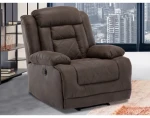 Kreslo Oxford, hnedá látka, funkcia el. polohovanie%