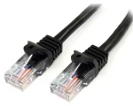StarTech černá / UTP patchkabel / Cat 5e / 3 m (45PAT3MBK)