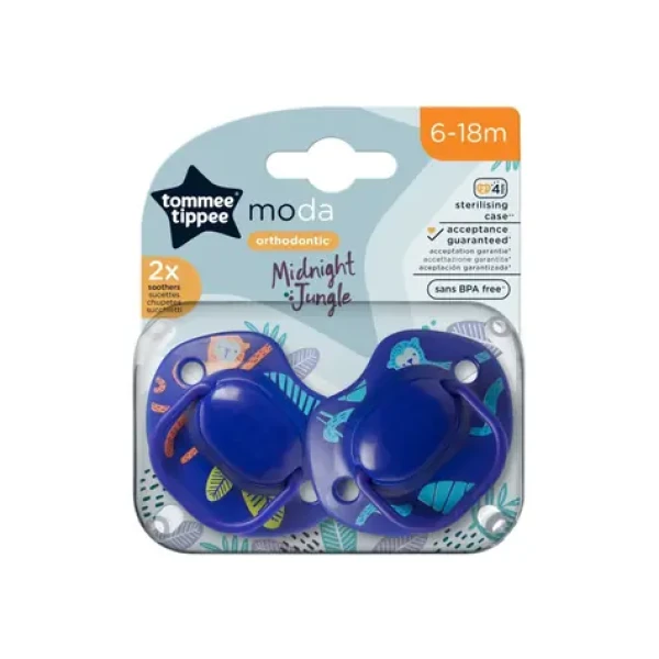 Tommee Tippee CTN Cumlík silikón Moda, 6-18m, 2ks - viac farebných variant (43338594)
