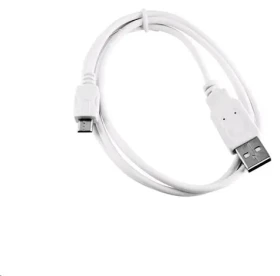 C-tech USB Micro kábel 2 m biela / USB 2.0 A (M) - Micro B (M) (CB-USB2M-20W)