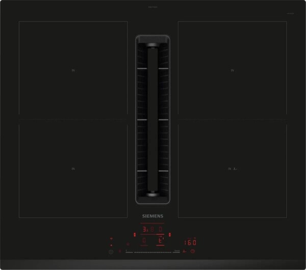 Siemens Siemens iQ500 ED631HQ26E, Black, Built-in, 60 cm, Zone induction hob, Glass-ceramic, 4 zone(s)