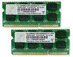 G.Skill SQ 4GB Kit 2×2GB / Operačná pamäť / DDR3 SO-DIMM / 1600 MHz / CL9-9-9-28 / 1.5V (F3-12800CL9D-4GBSQ)