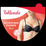 Podprsenka s podložkou z mikrovlákna - BELLINDA - čierna 80 B