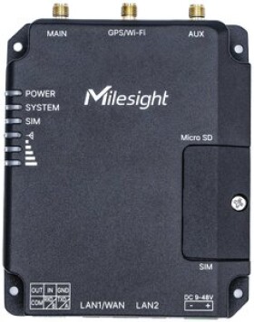 MILESIGHT Milesight UR32-L04AF-W-485 router bezprzewodowy Fast Ethernet Jedna częstotliwości (2,4 GHz) 4G Čierny