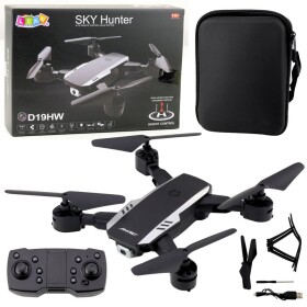 LeanToys Dron Sky Hunter D19HW Kamera FVP Wi-Fi Pilot Z držiakem Na Telefon Etui