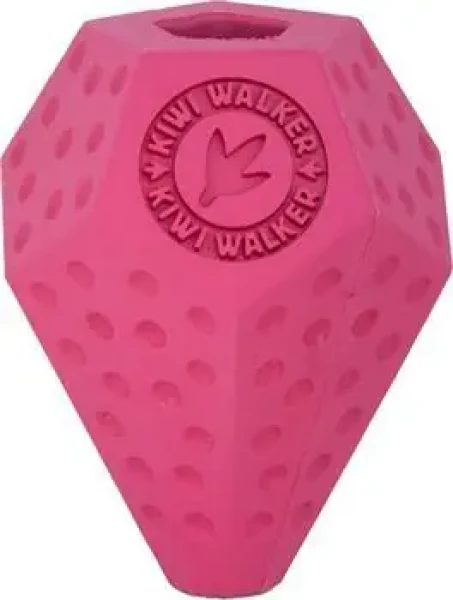 KIWI WALKER Hračka DIABALL Mini ružová / Guma / Otvor na maškrty / Pre psov / 8 cm (RUB-850)