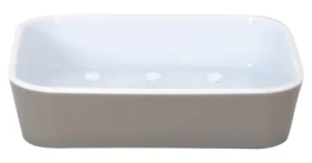 MSV SOFT TOUCH mydlenka šedo-hnedá / Mydlenka / 14,5 x 9 x 2 cm / plast