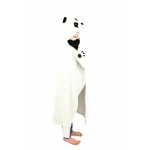Cozy Noxxiez Panda - hrejivá deka s kapucňou so zvieratkom a labkovými vreckami / od 3 rokov (20-BL823)