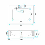 REA - Nástenné umývadlo Aresa Cold Jade 60 REA-U9975